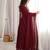 Maroon georgette   party wear embroidery anarkali   suit set