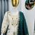 Green color chinnon silk party wear trending plazo set