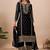 White color faux georgette embroidery work party wear salwar suit