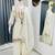 Cream color chinnon silk party wear trending plazo set