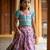Soft silk zari weaving south style kids lehenga choli
