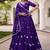 Fantastic Purple Bandhej Printed Chanderi Festive Wear Lehenga Choli