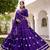 Fantastic Purple Bandhej Printed Chanderi Festive Wear Lehenga Choli