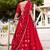 Lovable Red Bandhej Printed Chanderi Wedding Wear Lehenga Choli