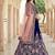 NEVY BLUE VELEVET  PARTY WEAR EMBROIDERY  LEHENGA CHOLI