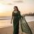 Green Color  handwork Georgette Saree 