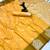 Yellow soft silk saree with zari weaving & rajhans motifs