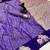 Purple soft silk saree with zari weaving & elephant motifs