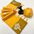 Yellow soft silk saree with zari weaving & floral motifs