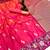 Pink premium soft silk saree with zari weaving & floral border