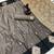 Dark grey soft silk saree with zari weaving & floral motifs