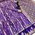 Purple soft silk saree with zari weaving & striped motifs