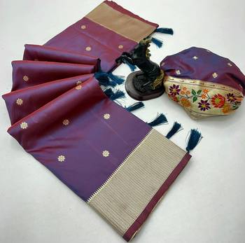 Rama green soft silk paithani saree with floral zari border & designer pallu 2