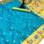 Sky blue soft silk paithani saree with lotus zari weaving & meenakari border