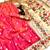 Hot pink soft silk paithani saree with peacock meena zari border & rich pallu