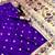 Purple soft silk paithani saree with peacock meena zari border & rich pallu