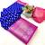 Royal blue kanjivaram style silk saree with antique zari & contrast pallu