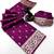 Wine banarasi silk saree with embossed weaving design