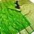 Parrot green banarasi silk saree with embossed weaving design