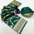 Green banarasi silk saree with zari embossed jal design & rich pallu