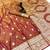 Brown banarasi silk saree with zari embossed jal design & rich pallu