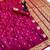 Pink soft silk saree with zari butti design & rich woven pallu
