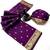 Wine soft silk saree with zari butti design & rich woven pallu
