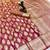 Onion pink soft silk saree with zari butti design & rich woven pallu