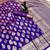 Purple soft silk saree with zari butti design & rich woven pallu
