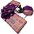 Wine pashmina silk saree with kashmiri meenakari weaving & rich pallu