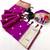 Pink soft silk paithani saree with flora zari weaving & muniya border