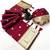 Red soft silk paithani saree with flora zari weaving & muniya border