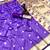 Light purple soft silk paithani saree with flora zari weaving & muniya border