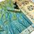 Light green soft silk paithani saree with floral zari border & lotus pallu