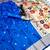 Royal blue soft silk paithani saree with floral zari border & designer pallu