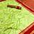 Light green soft silk saree with dual zari motifs, narayan border & contrast pallu