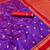 Purple soft silk saree with dual zari motifs, narayan border & contrast pallu