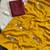 Mustard Color Real Mirror Moti Latkan & kawdi  Work Chinnon Saree