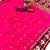 Hot pink premium soft silk saree with floral border & dual zari motifs
