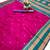 Pink soft silk saree with narayan border & dual zari motifs