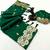 Green soft silk saree with butti design & floral zari border