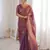 Ombre gradient saree with intricate embroidery lace border | premium ethnic saree for wedding, party & festive wear