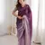 Ombre gradient saree with intricate embroidery lace border | premium ethnic saree for wedding, party & festive wear