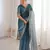 Ombre gradient saree with intricate embroidery lace border | premium ethnic saree for wedding, party & festive wear