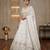 White Foux Gorgette Embroidered Lehenga Set