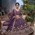 Purple Embroidered lehenga Set