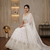 White Foux Gorgette Embroidered Lehenga Set
