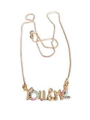 Rose gold gift for her pendent with chain 3
