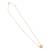 Elegant white stone studded ball pendent with chain