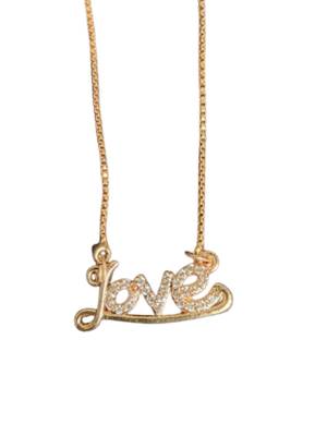 Diamond Love Pendent And Chain  3